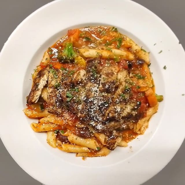 Chicken Mediterranean Penne Pasta.