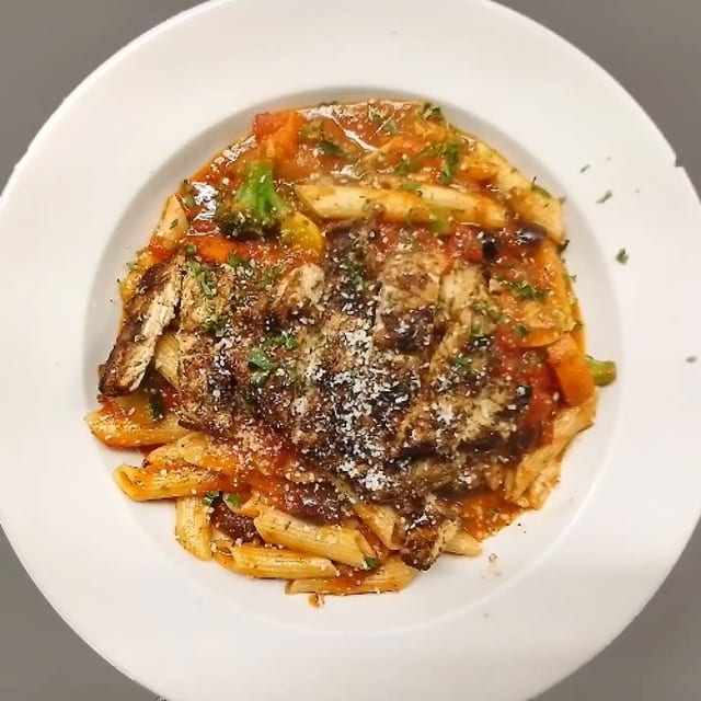 Chicken Mediterranean Penne Pasta.