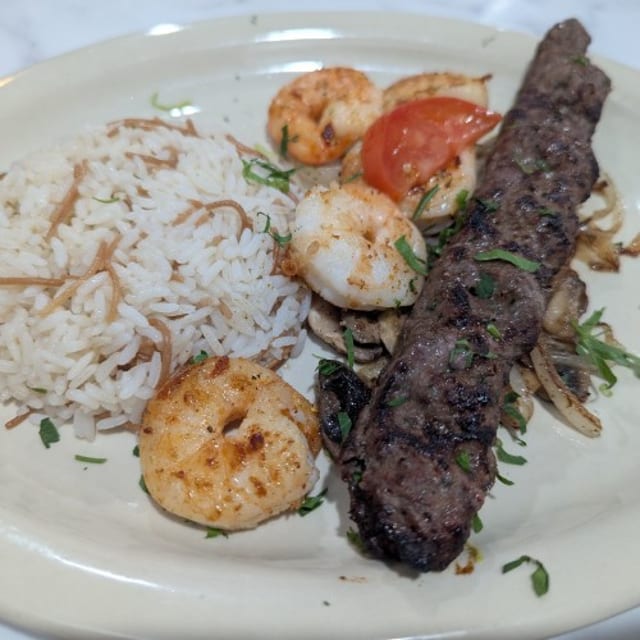 Mixed Kabob Plate.
