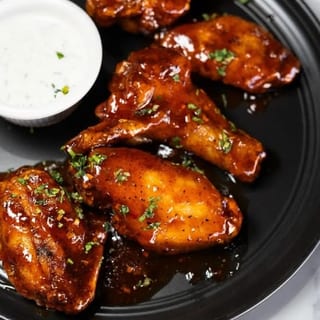 Garlic Pomegranate Chicken Wings Two Dozen